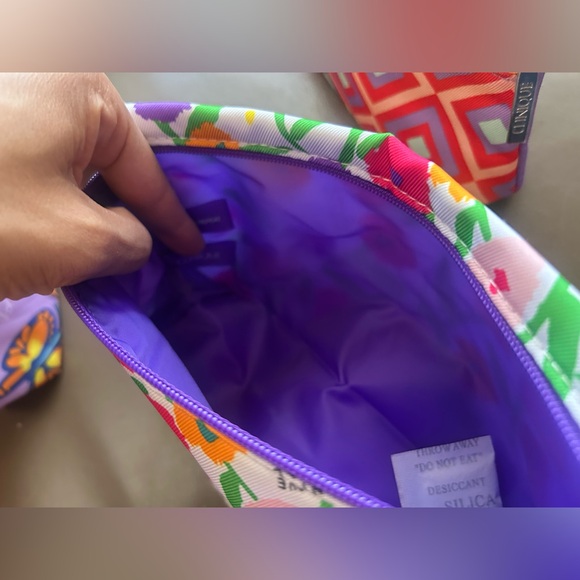 Clinique Butterfly, Watermelon,Flowers and Patterns Cosmetic Bags💜Set of 4! - Picture 16 of 17